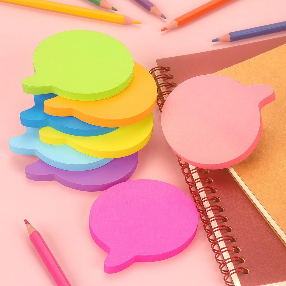 SIMONA Bubble Sticky Notes 600 Sheets, 8 Bright Colors Self Adhesive Memo Notes Same Day