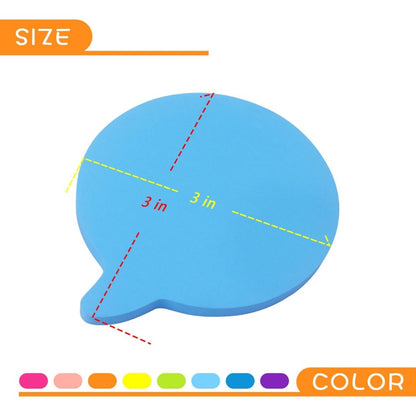 SIMONA Bubble Sticky Notes 600 Sheets, 8 Bright Colors Self Adhesive Memo Notes Same Day