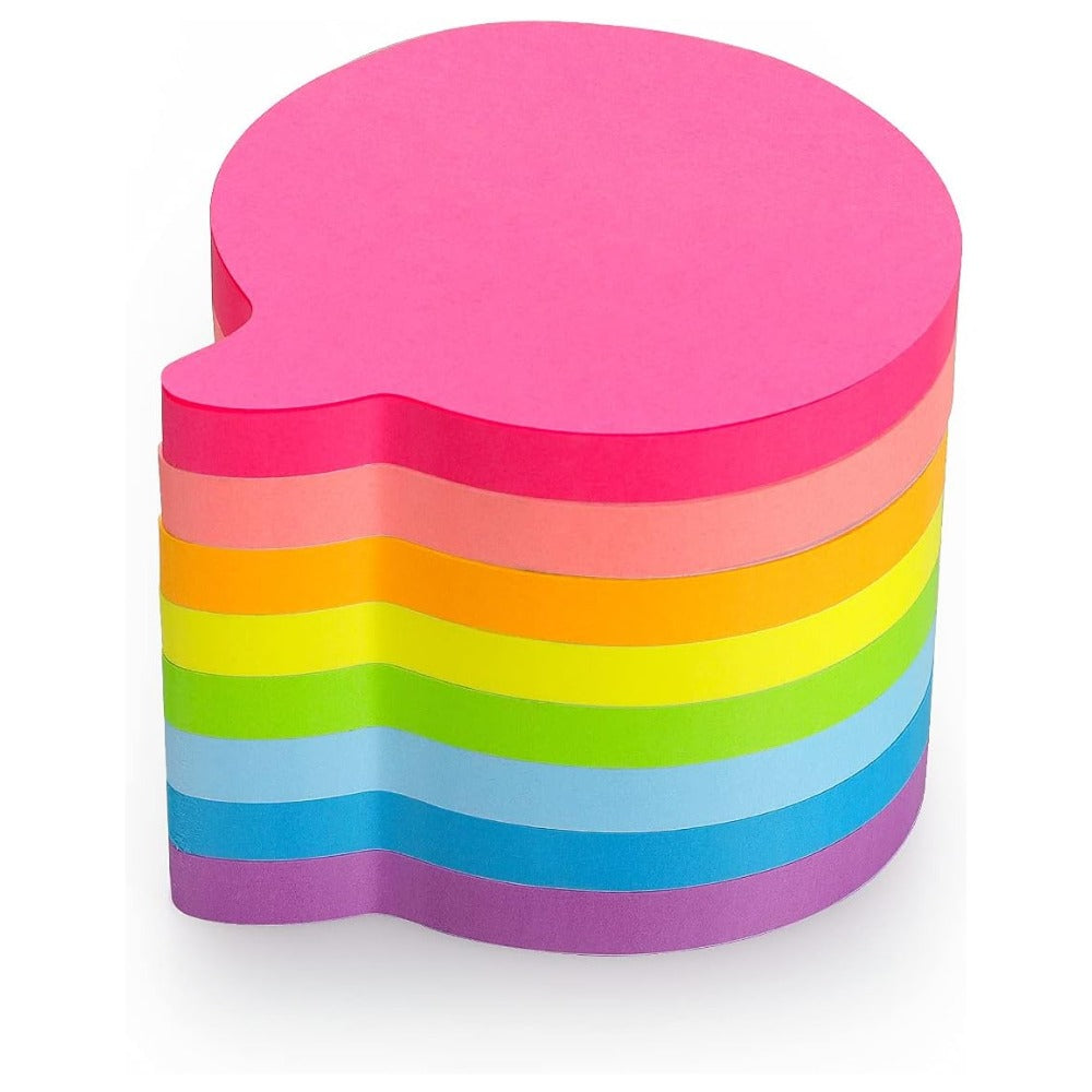 SIMONA Bubble Sticky Notes 600 Sheets, 8 Bright Colors Self Adhesive Memo Notes Same Day